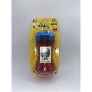 Nuk Gerber Graduates Fun Grips Red Plastic 10-Ounce Cup 2012 New Old Stock